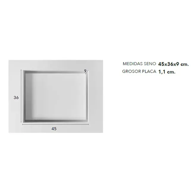 MEDIDAS SENO ENCIMERA SOLID SURFACE A MEDIDA CHICAGO CON FALDON BAALNEO