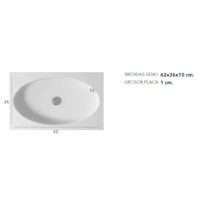 MEDIDAS SENO ENCIMERA SOLID SURFACE A MEDIDA MIAMI CON FALDON BAALNEO