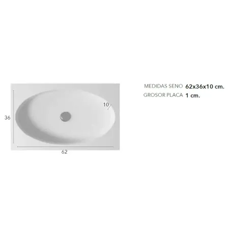 MEDIDAS SENO ENCIMERA SOLID SURFACE A MEDIDA MIAMI CON FALDON BAALNEO
