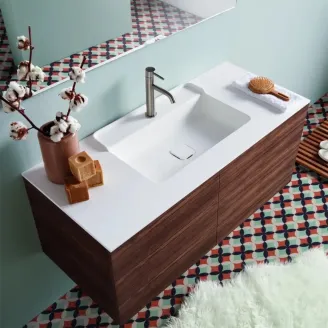 ENCIMERA SOLID SURFACE A MEDIDA SORRENTO SIN FALDON BAALNEO