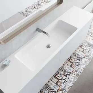 ENCIMERA SOLID SURFACE A MEDIDA NEBRASKA 100 SIN FALDON BAALNEO
