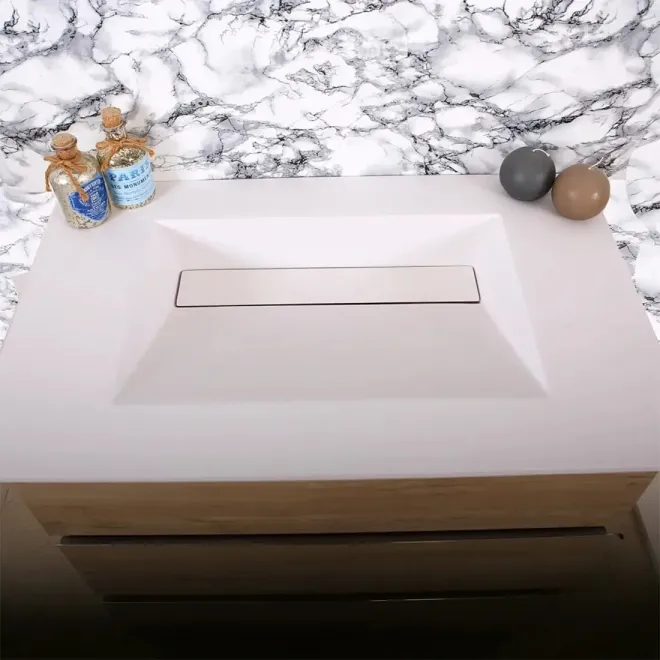 ENCIMERA SOLID SURFACE A MEDIDA MONOPOLI SIN FALDON BAALNEO