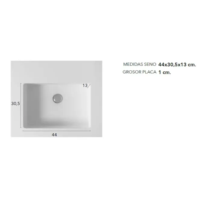MEDIDAS SENOS ENCIMERA DOBLE SENO SOLID SURFACE A MEDIDA LIDO SIN FALDON BAALNEO