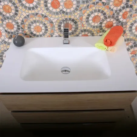 ENCIMERA SOLID SURFACE A MEDIDA VIESTE SIN FALDON BAALNEO