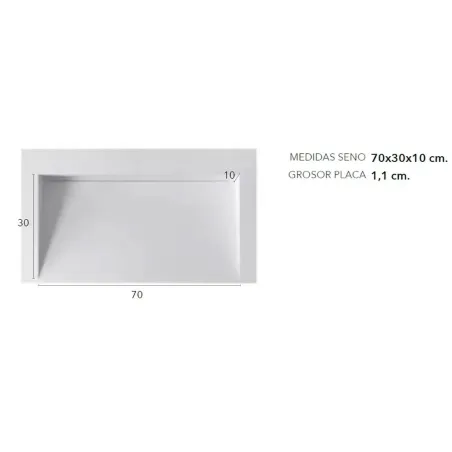 COTAS SENO ENCIMERA DOBLE SENO SOLID SURFACE A MEDIDA ARLES CON FALDON BAALNEO