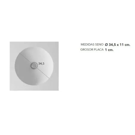 COTAS SENO ENCIMERA DOBLE SENO SOLID SURFACE A MEDIDA SEDAN CON FALDON BAALNEO