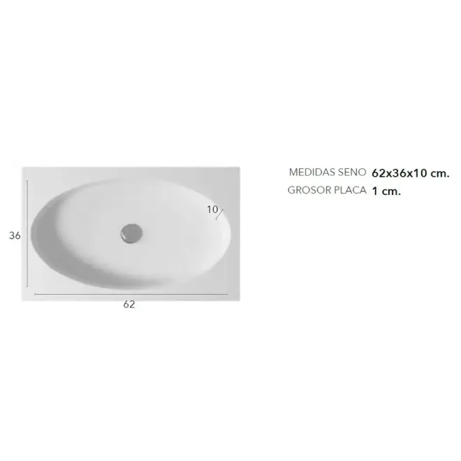 COTAS SENO ENCIMERA SOLID SURFACE A MEDIDA MIAMI SIN FALDON BAALNEO