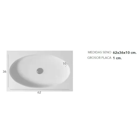 COTAS SENO ENCIMERA SOLID SURFACE A MEDIDA MIAMI SIN FALDON BAALNEO
