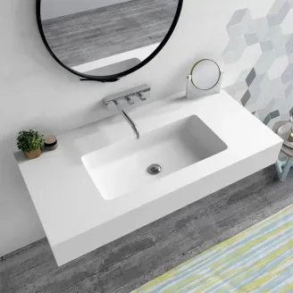 ENCIMERA DOBLE SENO SOLID SURFACE A MEDIDA BELITRE SIN FALDON BAALNEO