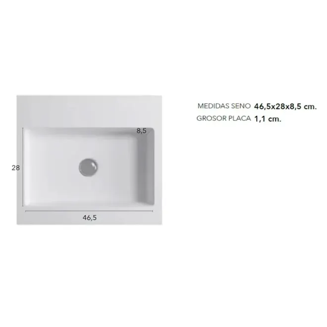 ENCIMERA SOLID SURFACE A MEDIDA CUZCO CON FALDON BAALNEO