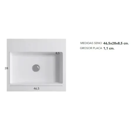 ENCIMERA SOLID SURFACE A MEDIDA CUZCO CON FALDON BAALNEO