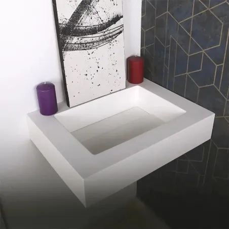 ENCIMERA SOLID SURFACE A MEDIDA GRECO SIN FALDON BAALNEO