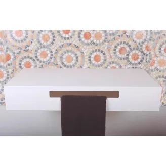 ENCIMERA SOLID SURFACE A MEDIDA ESTANTE SIN FALDON BAALNEO