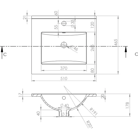 ▷LAVABO ENCIMERA CLASSIC Barato | Tienda Online | Envío GRATIS