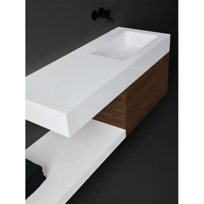 ENCIMERA SOLID SURFACE A MEDIDA ATENEA CON FALDON RESIGRES