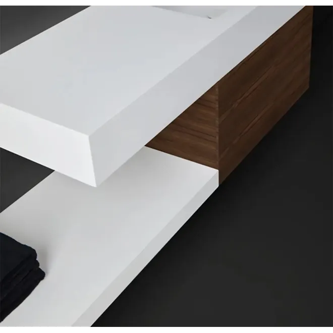ENCIMERA SOLID SURFACE A MEDIDA GEA CF CON FALDON RESIGRES