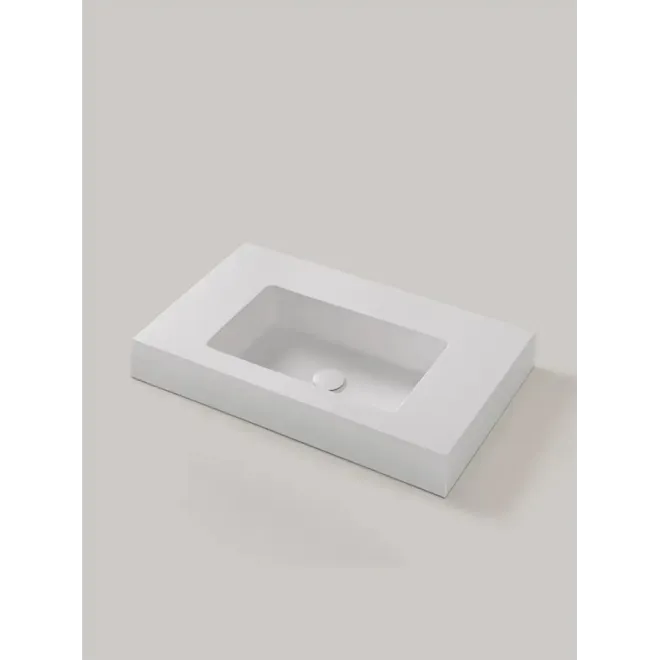 ENCIMERA DOBLE SENO SOLID SURFACE A MEDIDA ATENEA CON FALDON RESIGRES