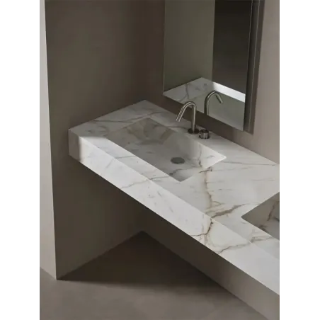ENCIMERA DOBLE SENO GRES PORCELANICO A MEDIDA ATENEA CON FALDON RESIGRES