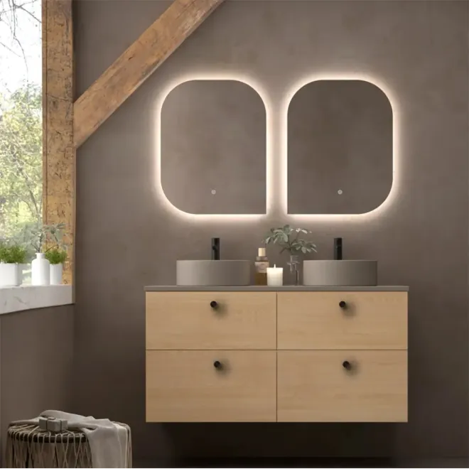 MUEBLE DE BAÑO SUSPENDIDO CARMEN 140 4 CAJONES AVILA DOS