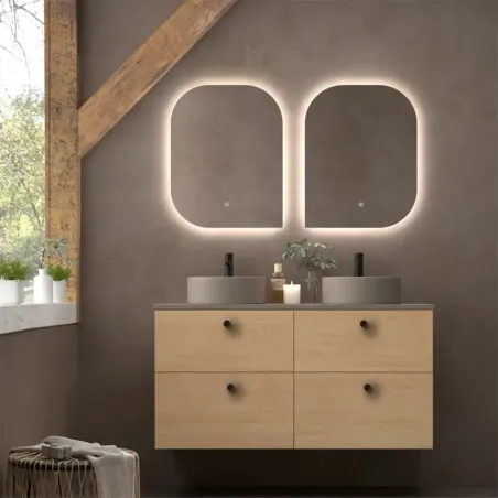 MUEBLE DE BAÑO SUSPENDIDO CARMEN 140 4 CAJONES AVILA DOS