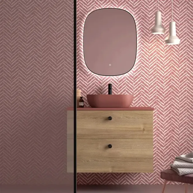 MUEBLE BAÑO FONDO REDUCIDO SUSPENDIDO 60 CARMEN 2 CAJONES AVILA DOS