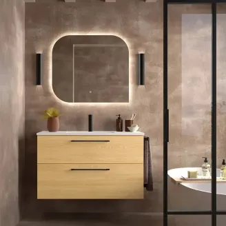 MUEBLE BAÑO FONDO REDUCIDO SUSPENDIDO 70 CARMEN 2 CAJONES AVILA DOS
