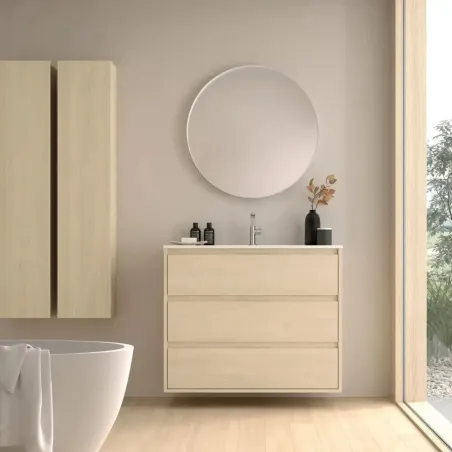 MUEBLE BAÑO FONDO REDUCIDO SUSPENDIDO 70 CARMEN 3 CAJONES AVILA DOS