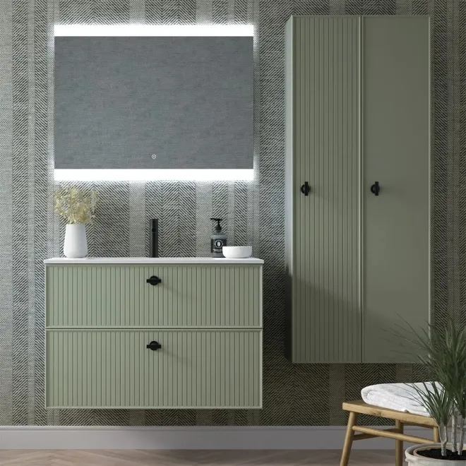 MUEBLE BAÑO 70 BLANCA 2 CAJONES AVILA DOS