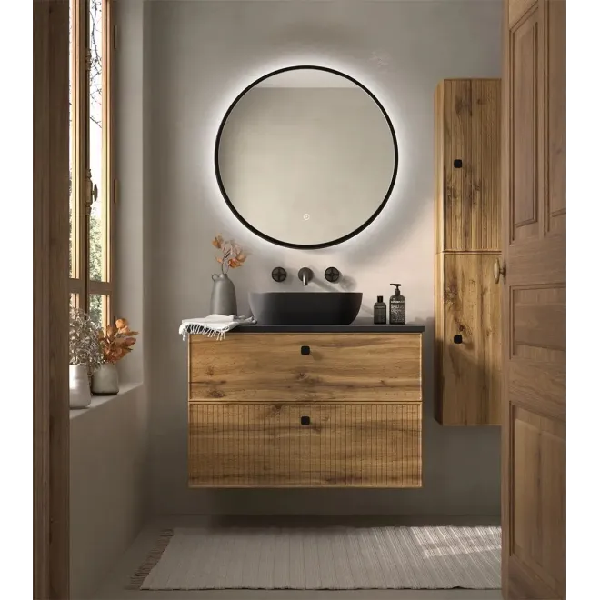 MUEBLE BAÑO 100 BLANCA 2 CAJONES AVILA DOS