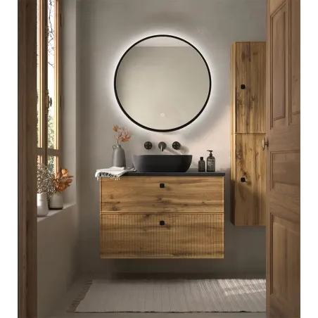 MUEBLE BAÑO 100 BLANCA 2 CAJONES AVILA DOS