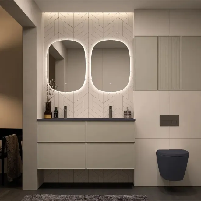 MUEBLE BAÑO 120 BLANCA 4 CAJONES AVILA DOS