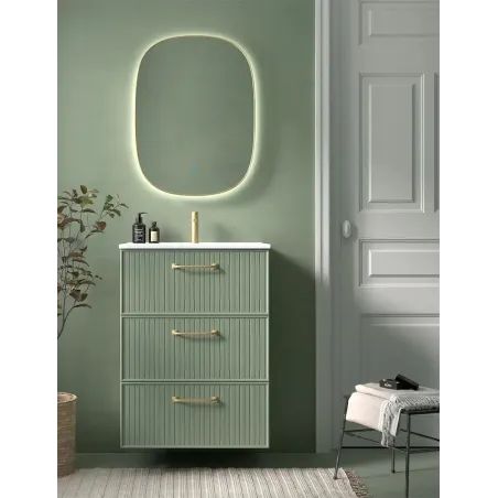 MUEBLE BAÑO 60 BLANCA 3 CAJONES AVILA DOS