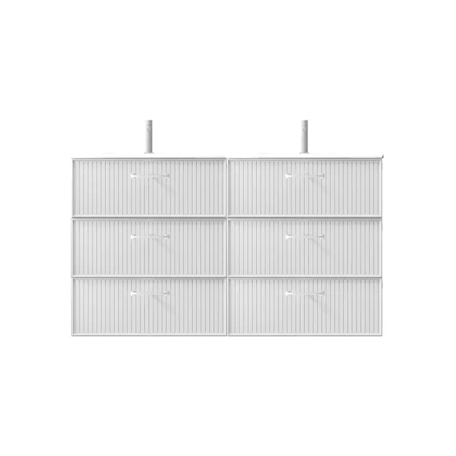 MUEBLE BAÑO 140 BLANCA 6 CAJONES AVILA DOS