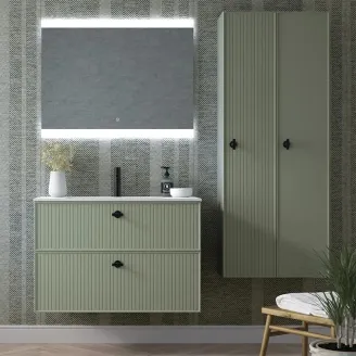 MUEBLE BAÑO FONDO REDUCIDO SUSPENDIDO 70 BLANCA 2 CAJONES AVILA DOS