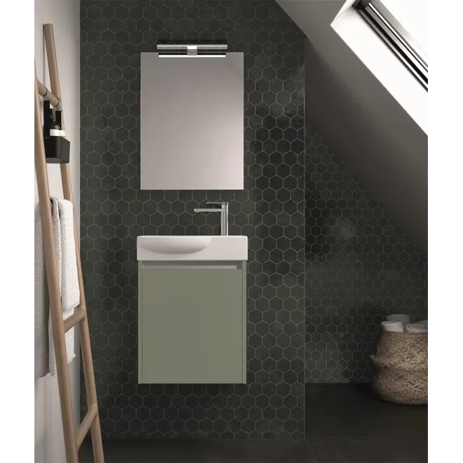MUEBLE BAÑO SUSPENDIDO SLIM CURVO SLIM 1 PUERTA AVILA DOS
