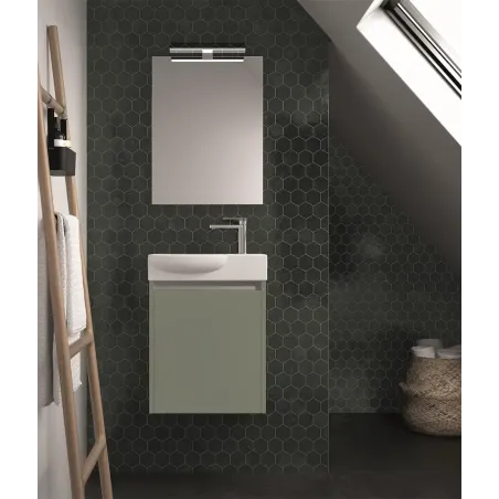 MUEBLE BAÑO SUSPENDIDO SLIM CURVO SLIM 1 PUERTA AVILA DOS