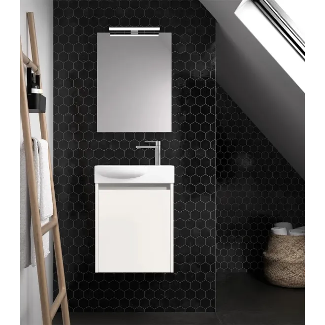 MUEBLE BAÑO SUSPENDIDO SLIM CURVO SLIM 1 PUERTA AVILA DOS