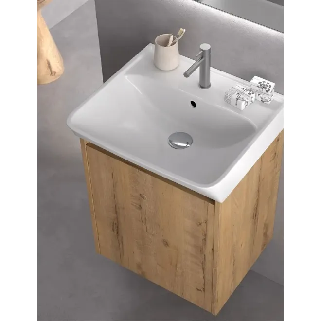 DETALLE MUEBLE BAÑO SUSPENDIDO SLIM RECTO 1 PUERTA AVILA DOS