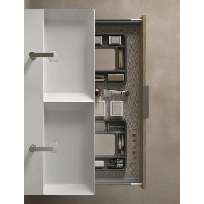 DETALLE MUEBLE BAÑO 120 ELENA LAVABO ONE 2 CAJONES AVILA DOS