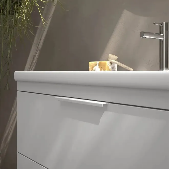 DETALLE MUEBLE BAÑO 60 ELENA LAVABO TWO 2 CAJONES AVILA DOS