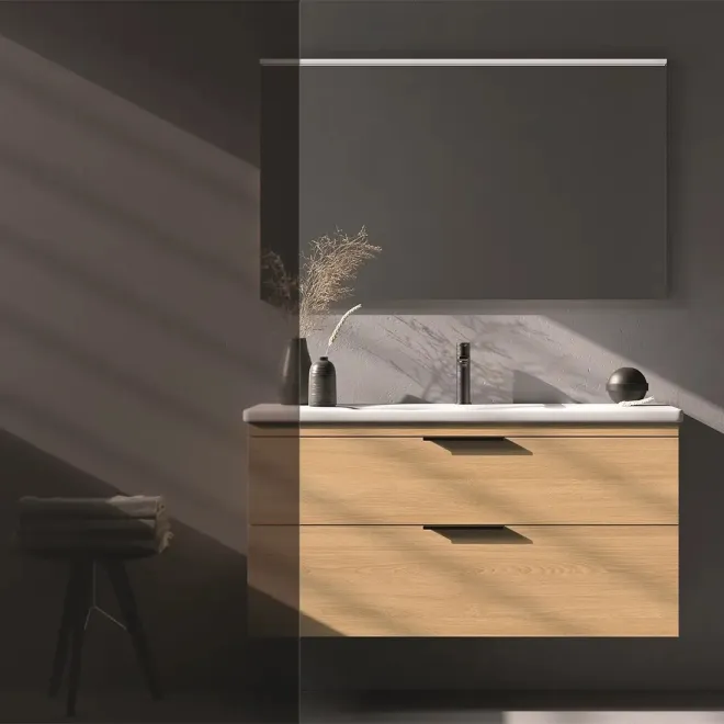 MUEBLE BAÑO 90 ELENA LAVABO TWO 2 CAJONES AVILA DOS