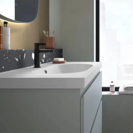 DETALLE MUEBLE BAÑO 85 ELENA LAVABO THREE 2 CAJONES AVILA DOS