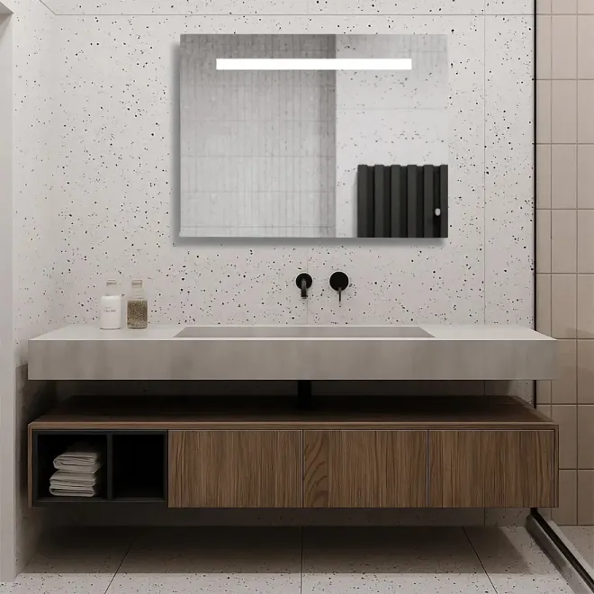 Espejo de baño con luz LED Backlit Baalneo | TiendaInicia