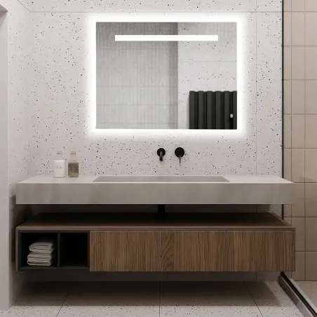 Espejo de baño con luz LED Backlit Baalneo | TiendaInicia
