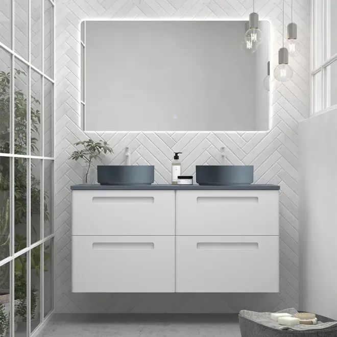 MUEBLE BAÑO SUSPENDIDO 140 PARIS 4 CAJONES AVILA DOS