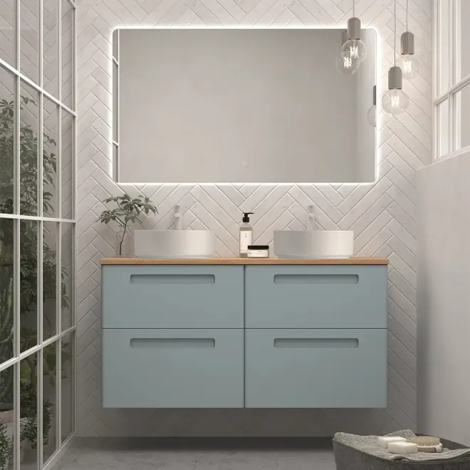 MUEBLE BAÑO SUSPENDIDO 140 PARIS 4 CAJONES AVILA DOS