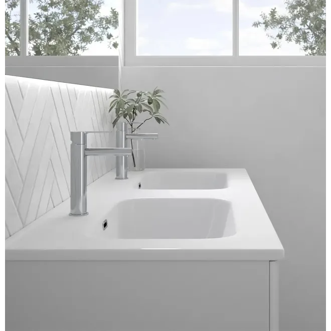 DETALLE MUEBLE BAÑO SUSPENDIDO 140 PARIS 4 CAJONES AVILA DOS