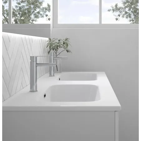 DETALLE MUEBLE BAÑO SUSPENDIDO 140 PARIS 4 CAJONES AVILA DOS