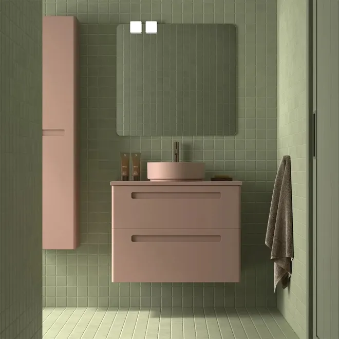 MUEBLE BAÑO FONDO REDUCIDO SUSPENDIDO 70 PARIS 2 CAJONES AVILA DOS