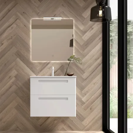 MUEBLE BAÑO FONDO REDUCIDO SUSPENDIDO 100 PARIS 2 CAJONES AVILA DOS